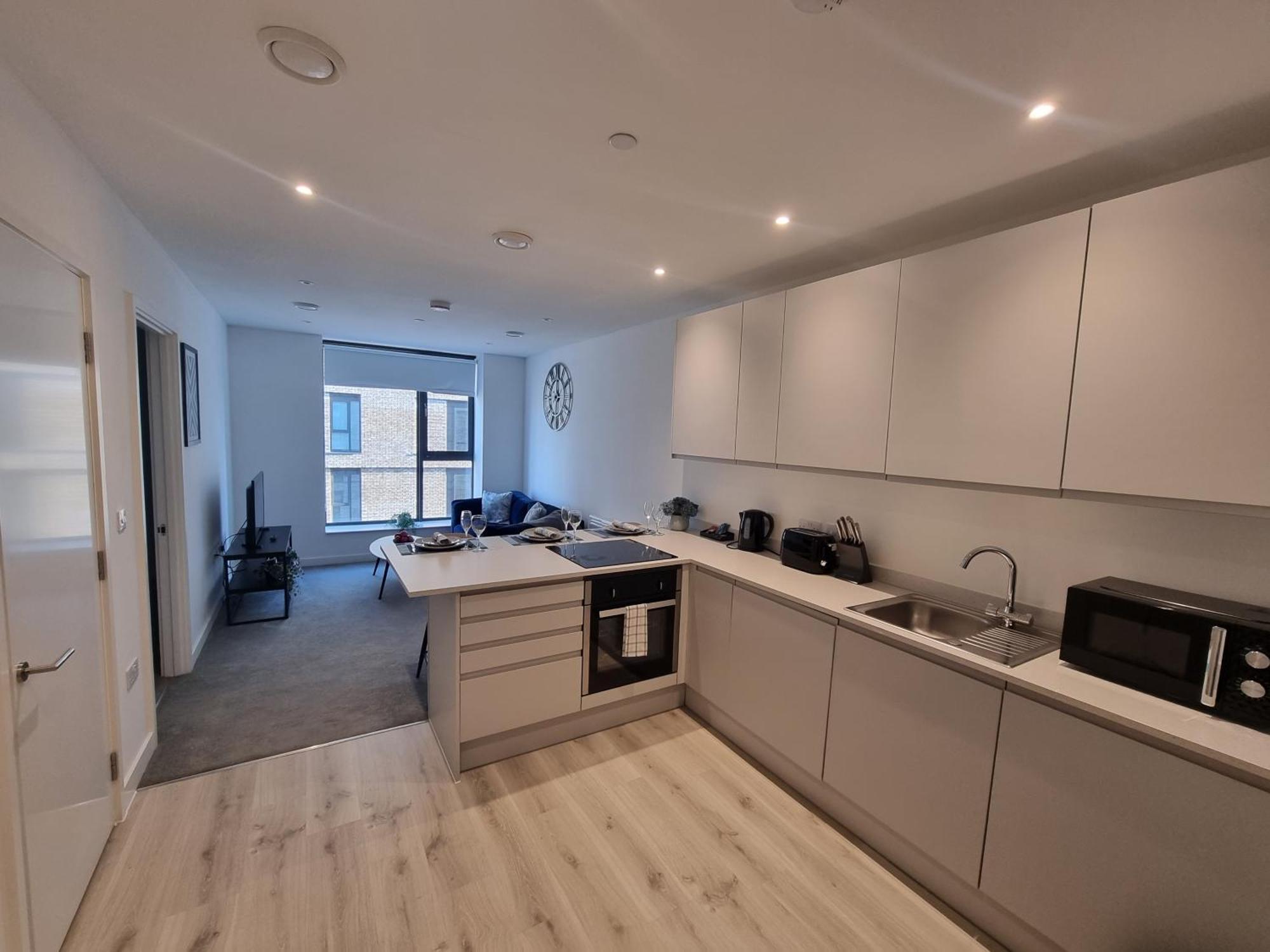 Trafford Modern 1 Bed With Cinema Apartment Manchester
